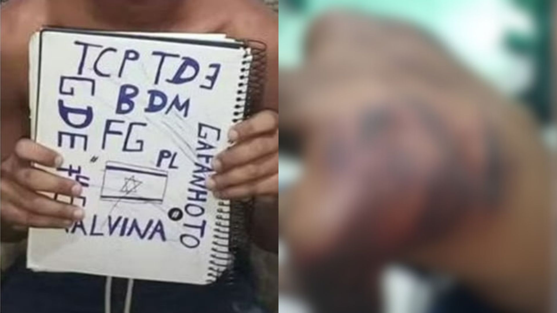 Adolescente é sequestrado e torturado após escrever sigla de facção em caderno