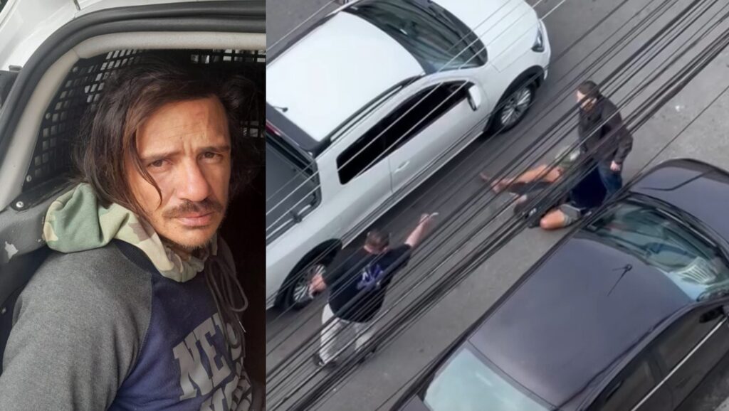 Criminoso armado com faca é perseguido por populares após assaltar jovem em Florianópolis