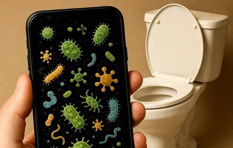 Seu celular pode ser mais sujo que um vaso sanitário, alertam especialistas