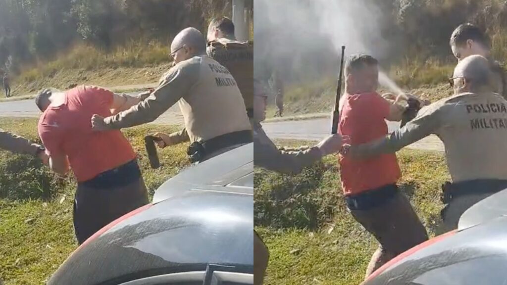 “Poderia ter morrido” – Homem com problemas respiratórios é alvo de spray da PM