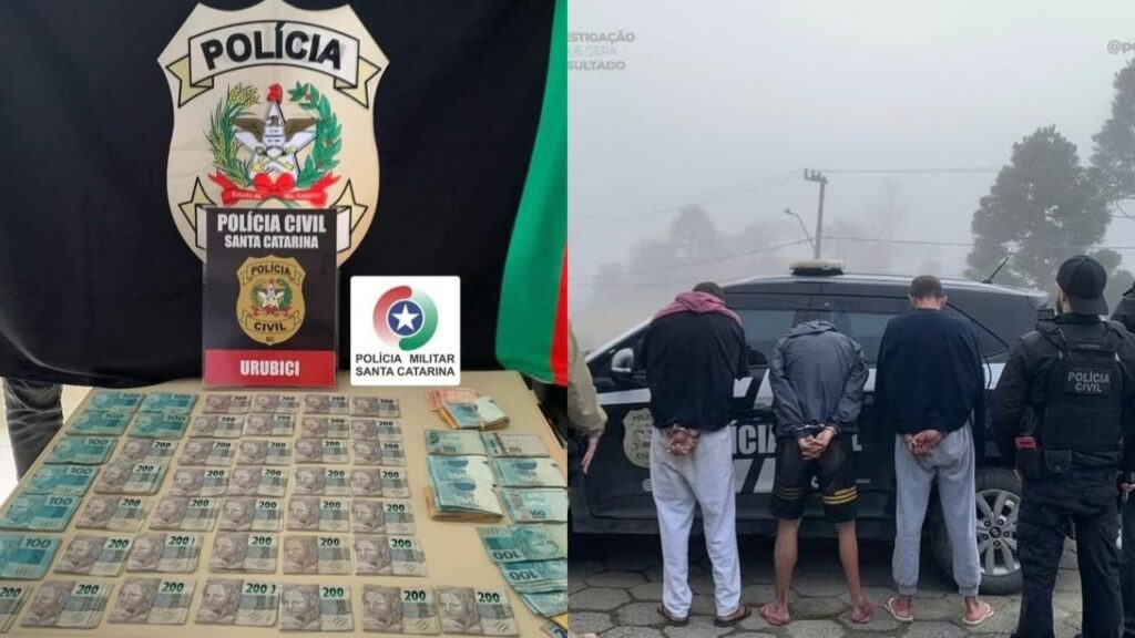 Operação policial em Urubici resulta na prisão de suspeito e apreensão de dinheiro e drogas