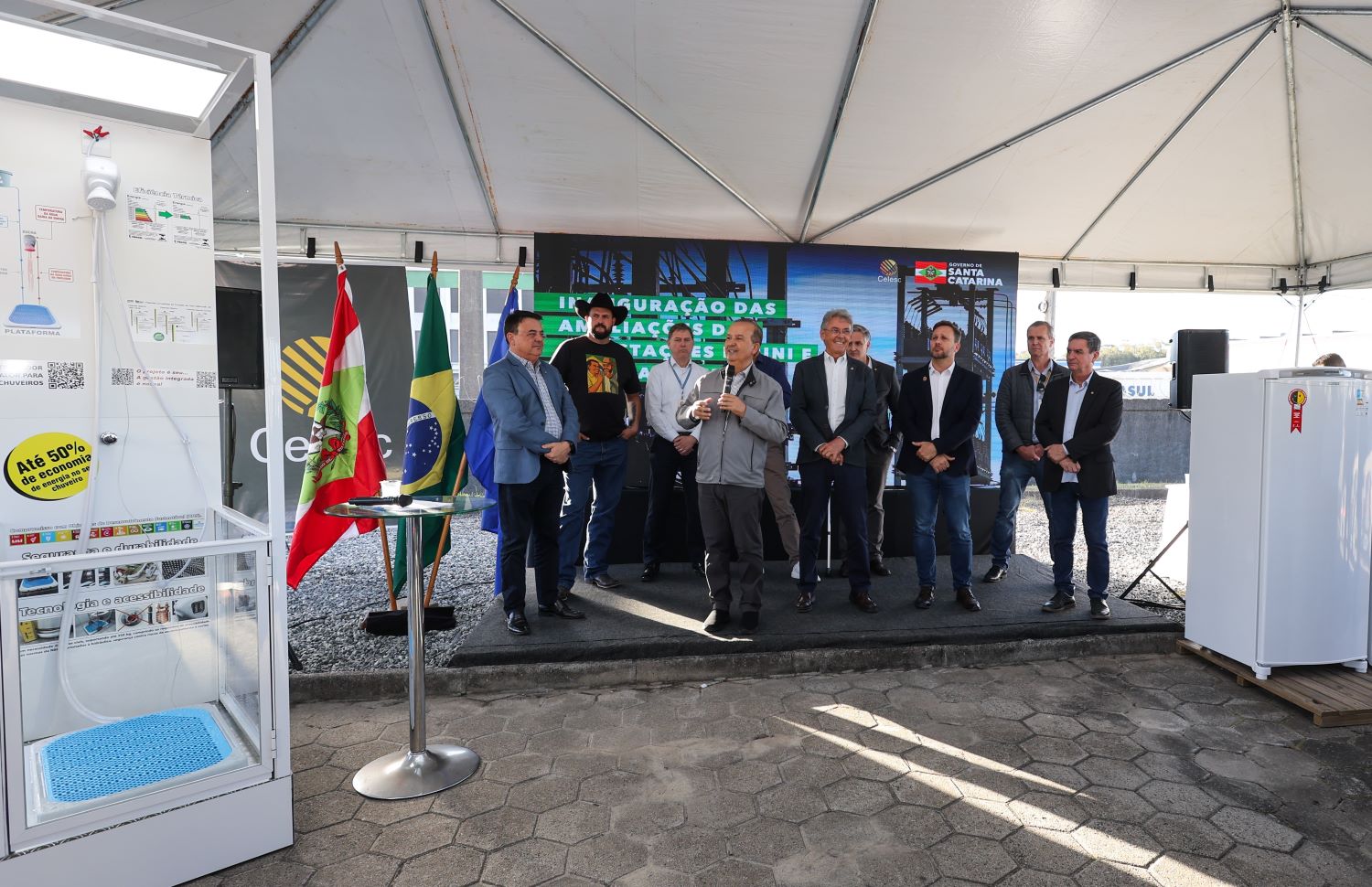 Governador inaugura duas ampliações de subestação da Celesc e lança Programa SC+ Eficiente em Joinville