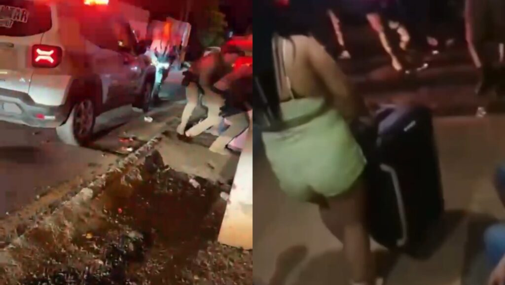 Polícia encerra festa com resistência de imigrantes venezuelanos em SC