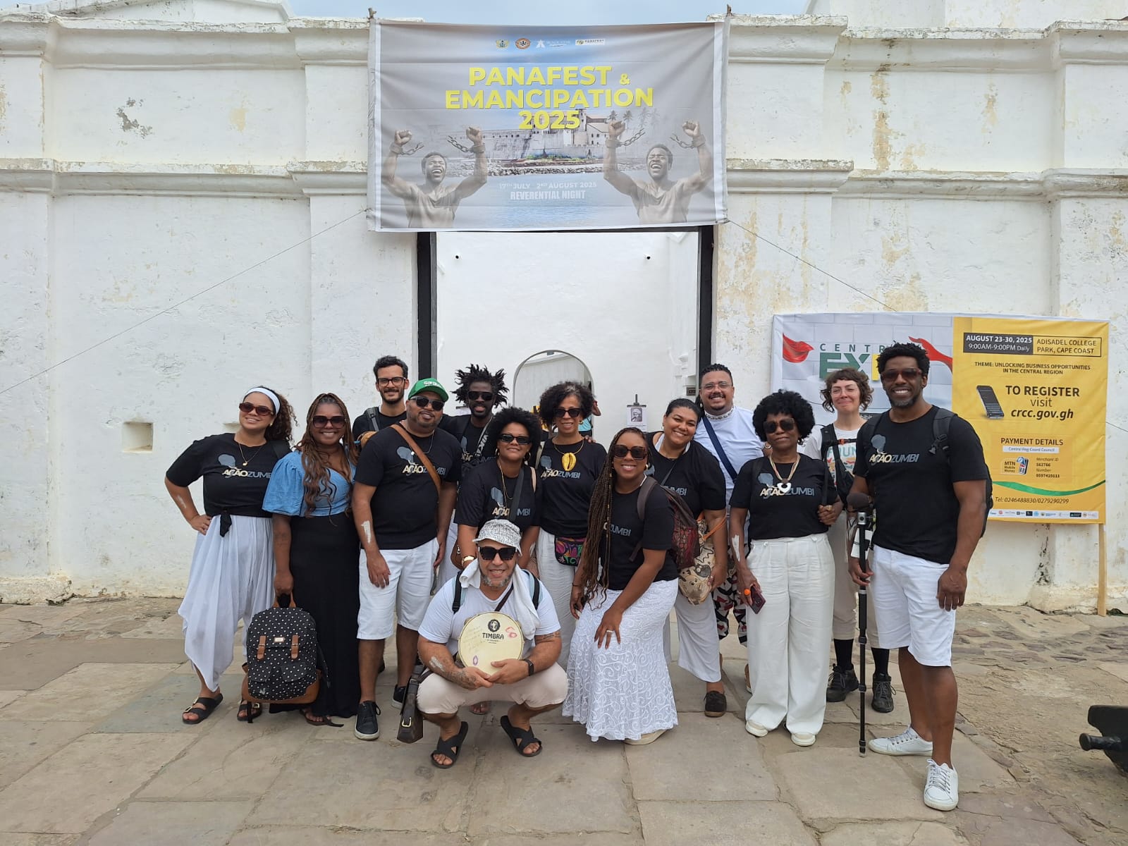 São José no Panafest 2025: Ação Zumbi leva arte e ancestralidade a Gana