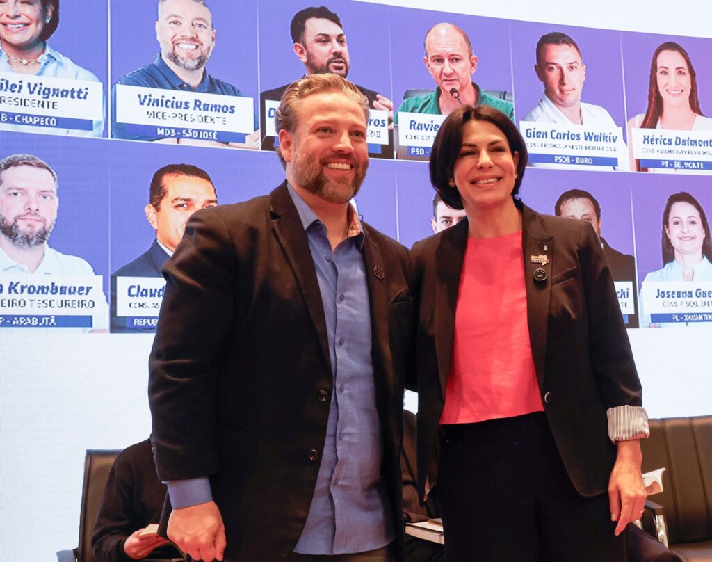 Vereador Vinicius Ramos, de São José, toma posse como vice-presidente da UVESC, representando a Grande Florianópolis