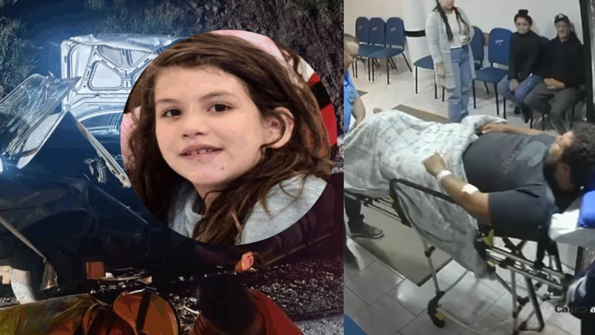 Em macas hospitalares, pais participam do velório da filha morta em acidente na BR-282 em SC