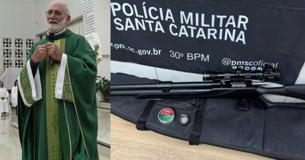 Frei é detido após disparar contra tucanos em SC