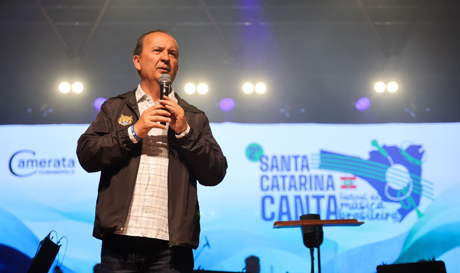 Governador acompanha a escolha dos três finalistas da Grande Florianópolis do “Santa Catarina Canta”