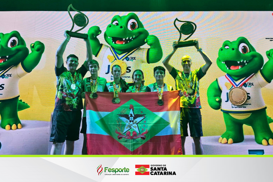Santa Catarina conquista título inédito no badminton dos JEBs