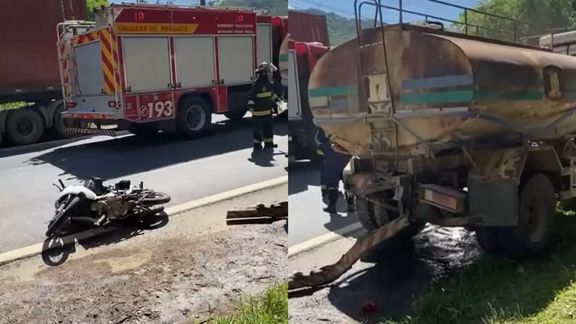 “Estava a caminho do trabalho’: motociclista morre atropelada por caminhão na BR-470