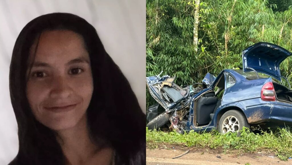 Acidente entre carro e caminhão na SC-154 deixa mulher e duas crianças mortas