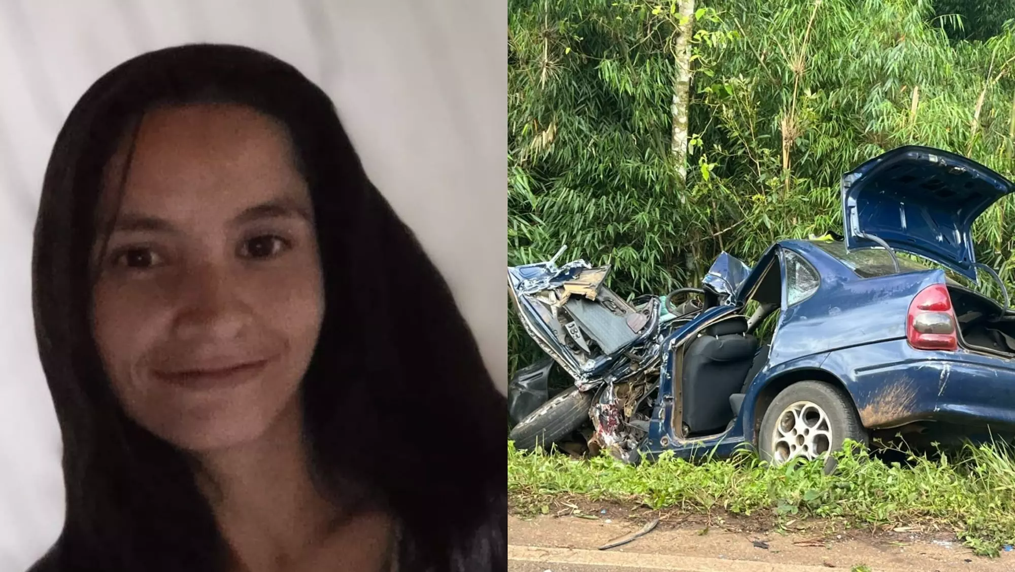 Mãe e dois filhos morrem em grave acidente entre carro e caminhão na SC-154