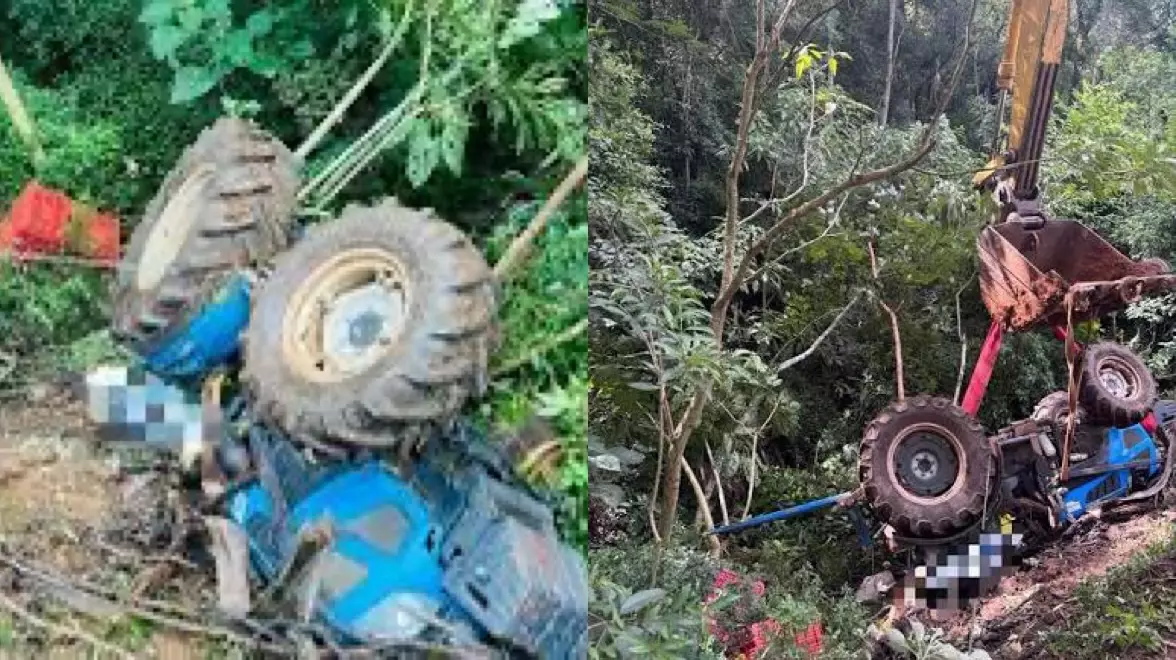 Mulher morre após ser esmagada por trator em acidente no interior de SC