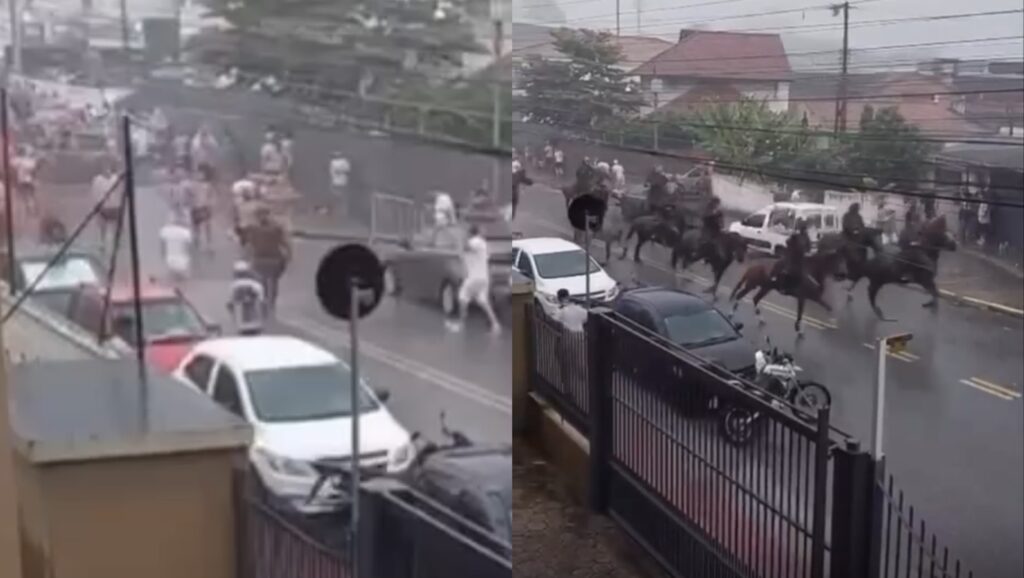 Confusão entre torcedores é registrada antes do clássico Avaí x Figueirense em Florianópolis