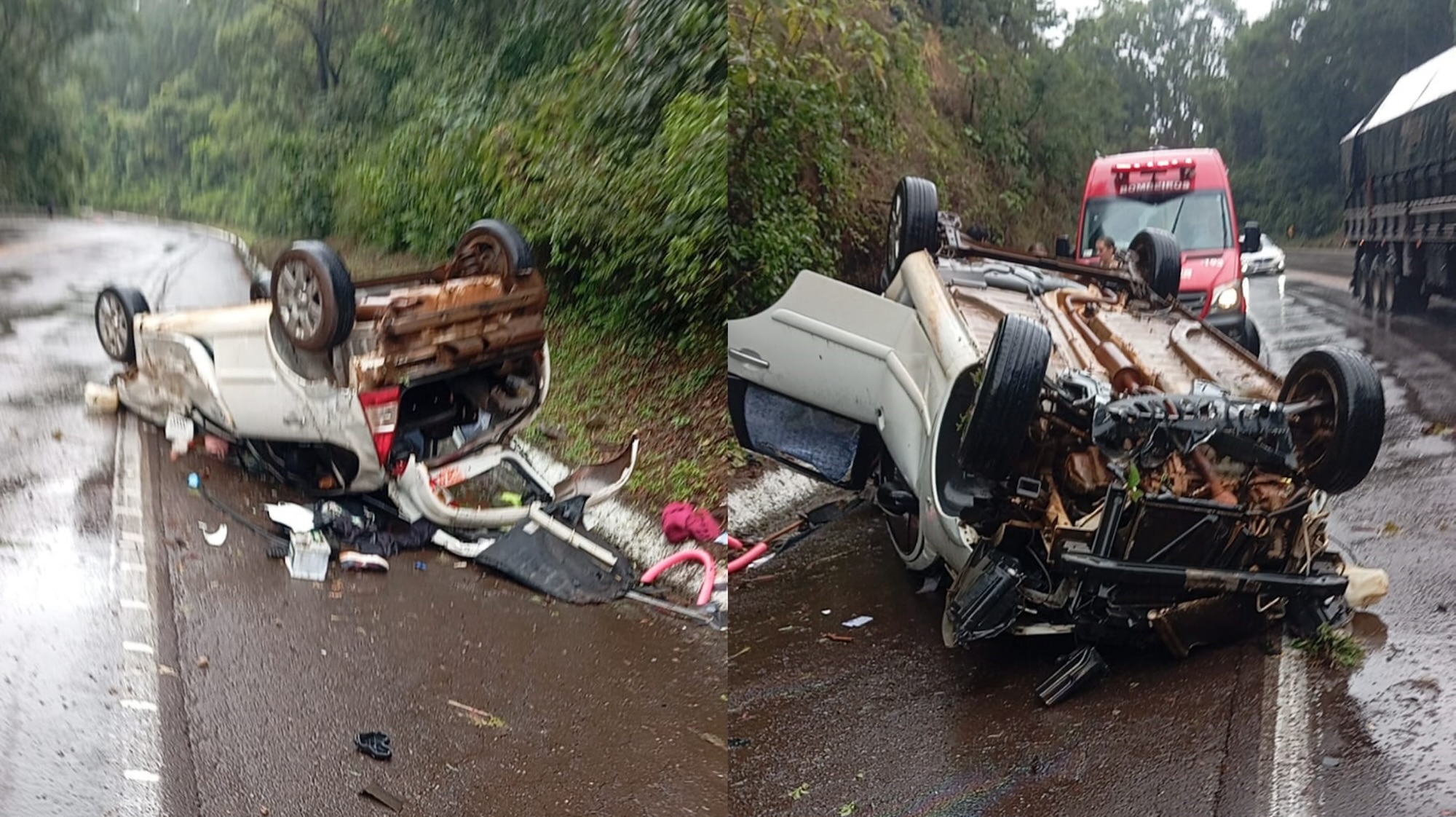 Jovem de 18 anos morre após capotamento na BR-153 entre Irani e Concórdia