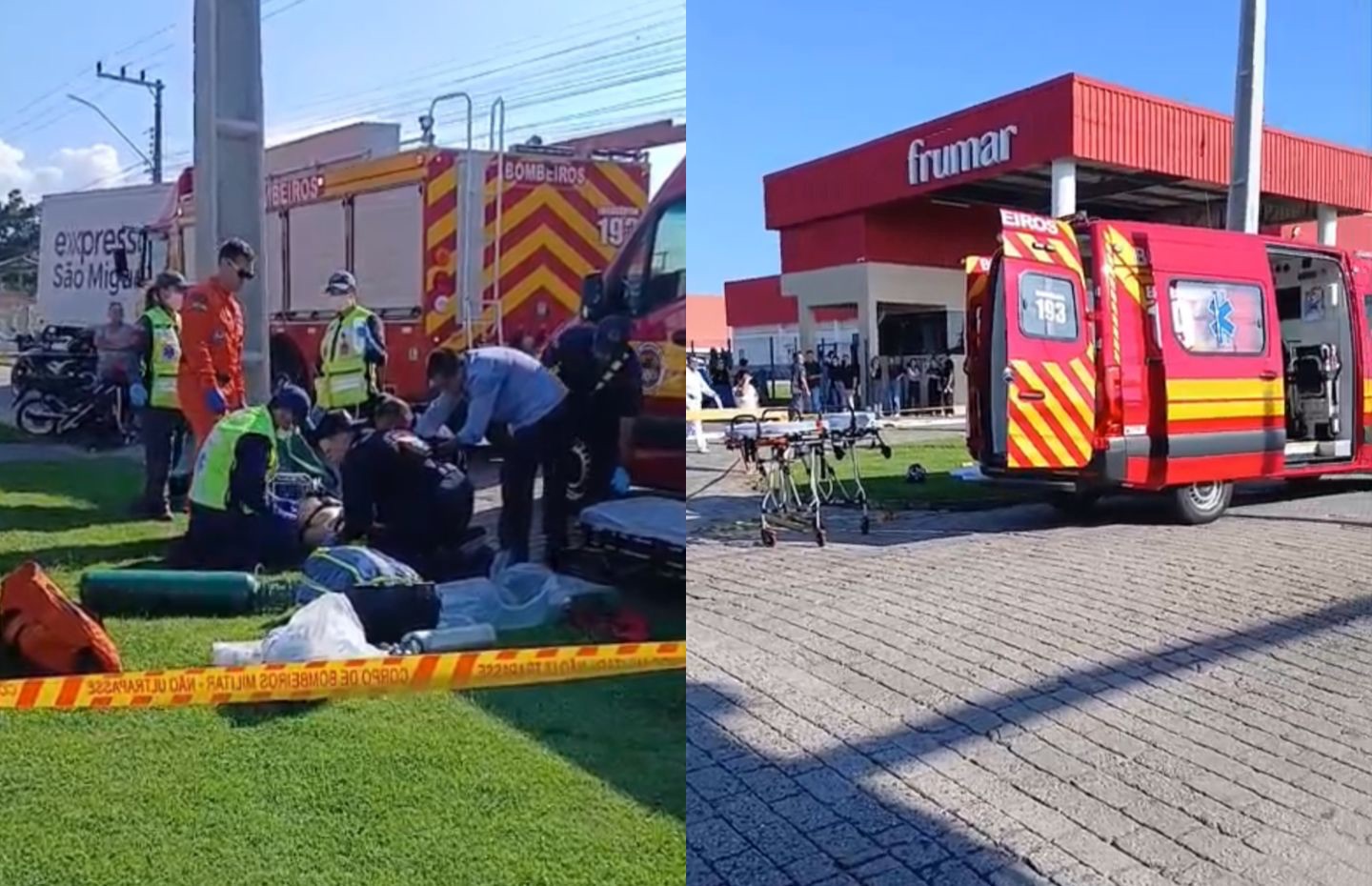 URGENTE: Mulher fica entre a vida e a morte após grave acidente em Tijucas