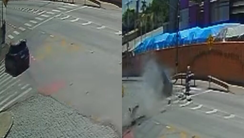 Vídeo mostra o momento em que motorista morre decapitado em acidente no Vale do Itajaí