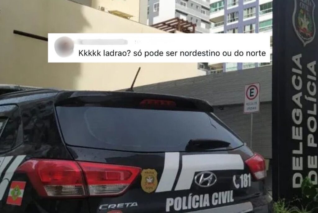 Moradora de Itapema é indiciada pela PCSC após sugerir que ladrão seria ‘do Norte ou Nordeste’