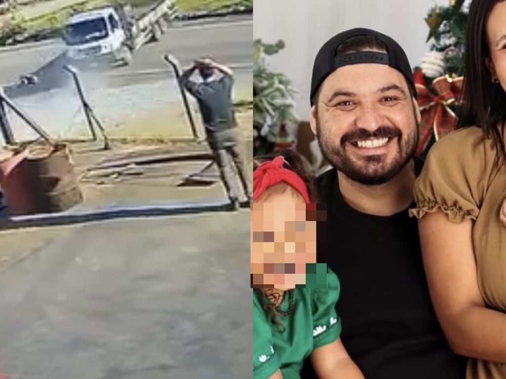 Pai de família morre após caminhão com freio de mão solto invadir pista em SC