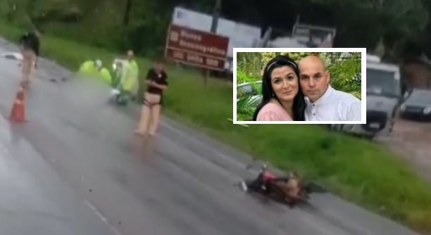 Casal perde a vida após acidente e atropelamento na BR-101, em Barra Velha