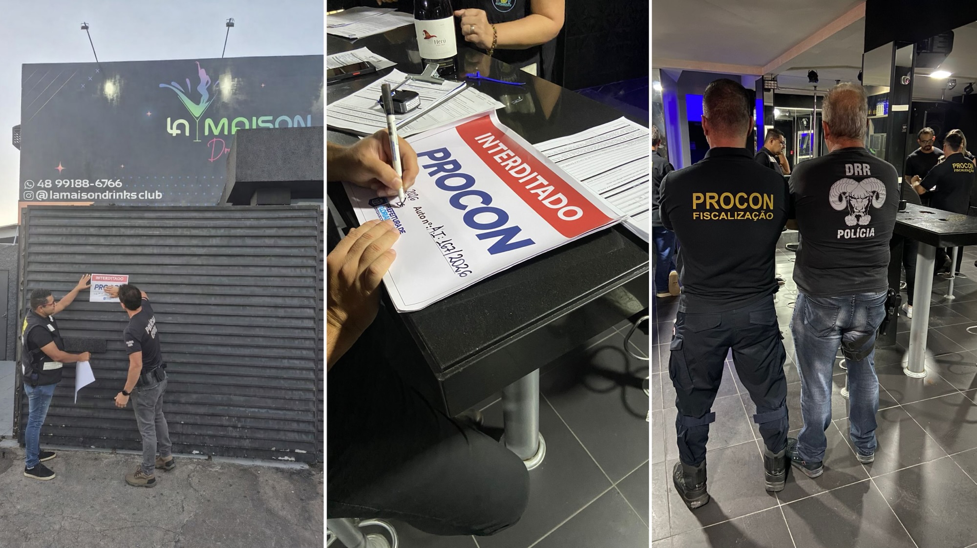 Casa noturna é interditada após cliente relatar golpe de R$ 70 mil e possível dopagem em Florianópolis