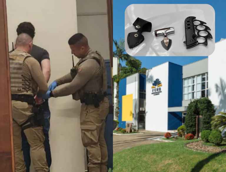 Palestrante esfaqueia participante durante feira de tecnologia em universidade de Blumenau