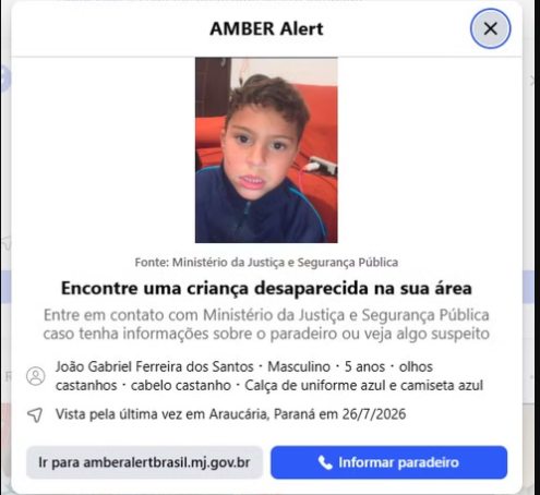 Menino autista de 5 anos que estava desaparecido é encontrado morto no Paraná