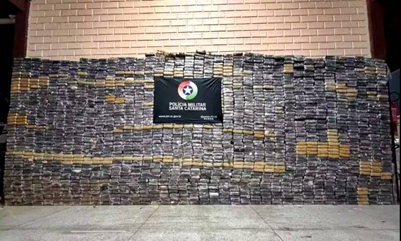Operação contra o tráfico resulta na apreensão de 3,5 toneladas de cocaína em SC