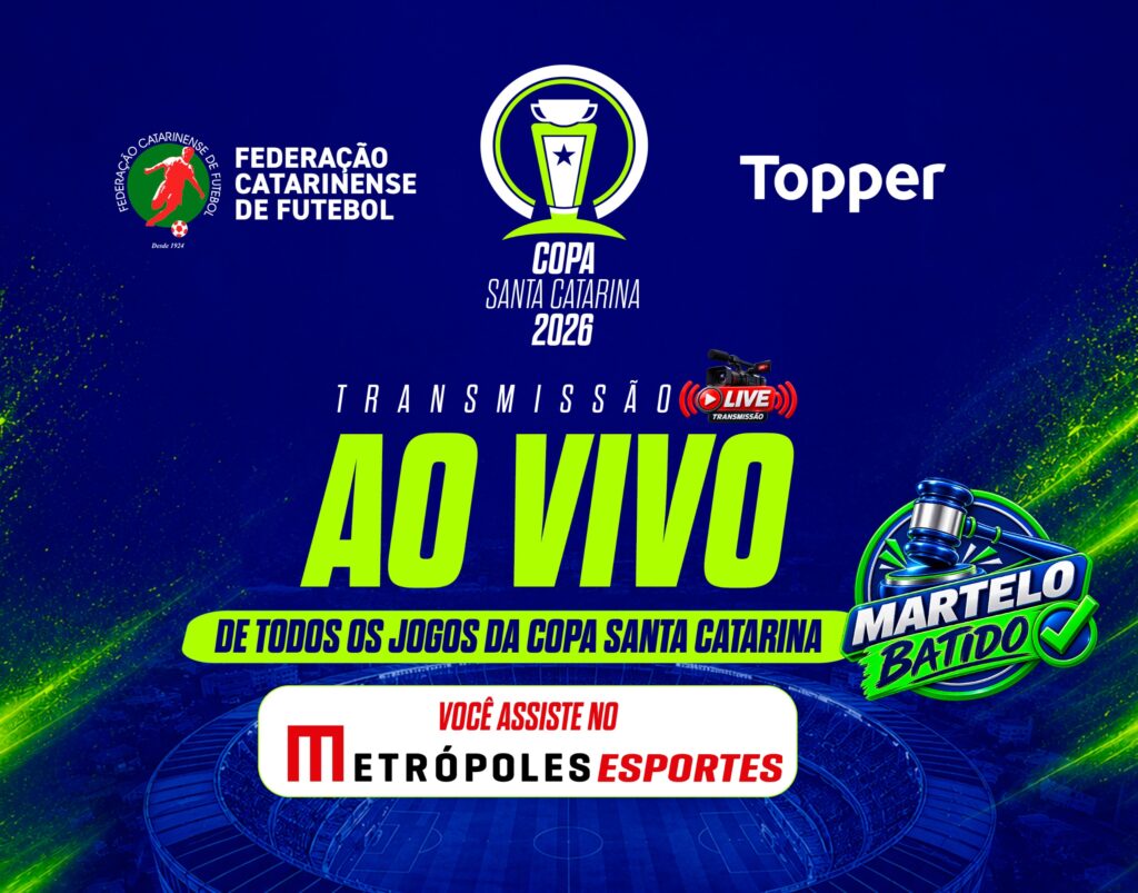 Copa Santa Catarina terá transmissão Metrópoles Esportes