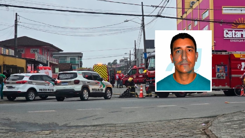 Homem invade restaurante atrás de ex-companheira, provoca incêndio e morre em Joinville