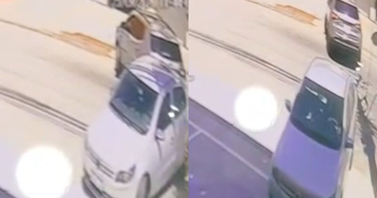 De quem é a culpa? Condutoras discutem após darem ré ao mesmo tempo e baterem em São José