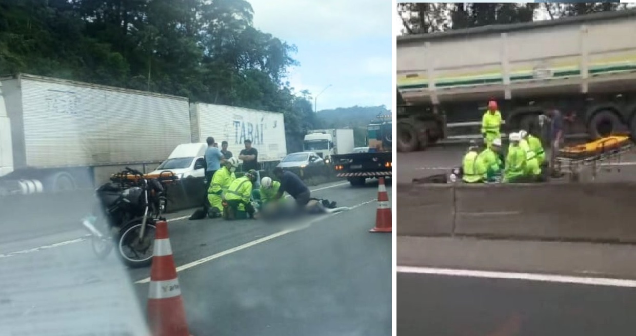 Motociclista morre após colisão lateral com caminhão em Joinville