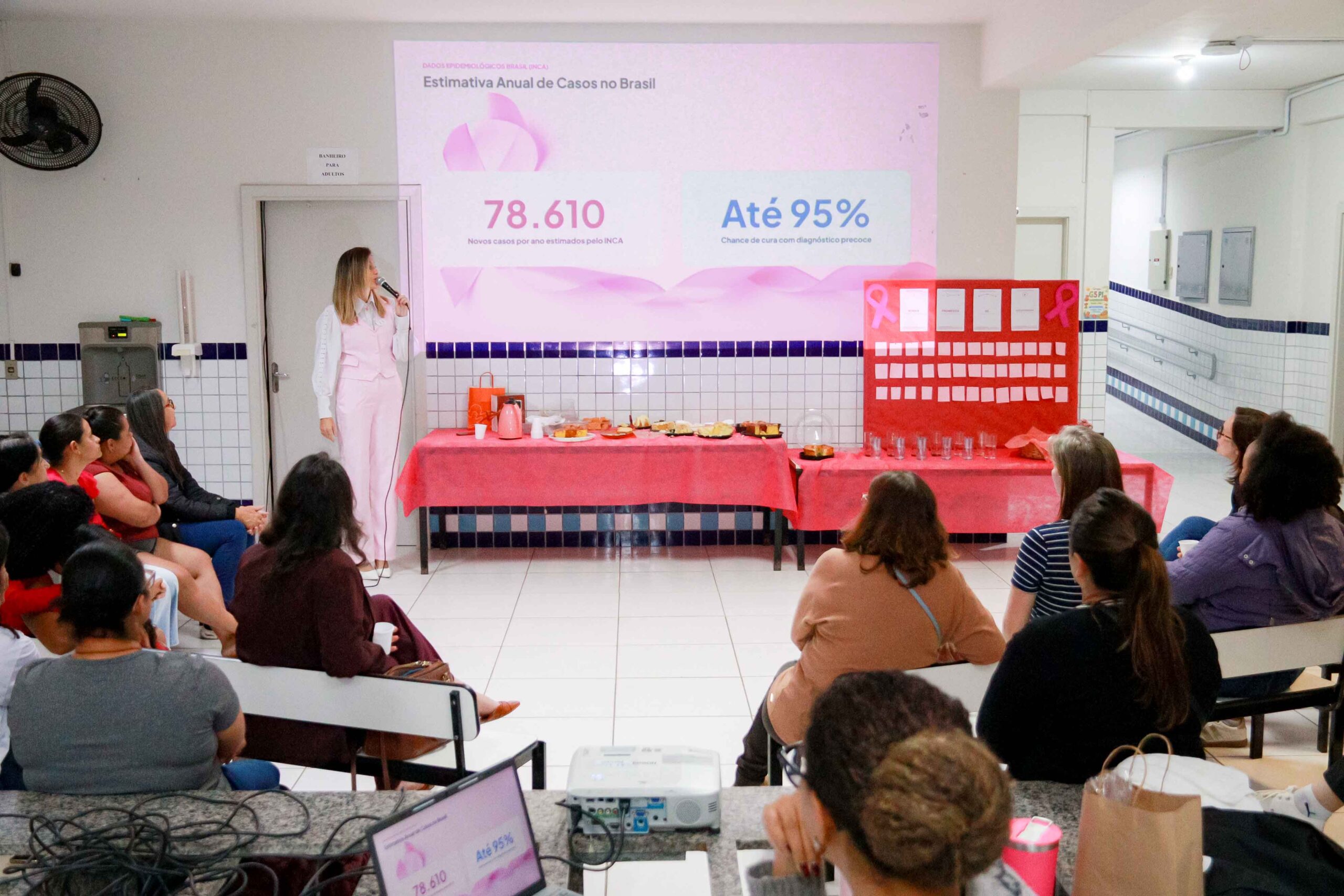CEI Lício Mauro realiza palestra sobre autocuidado e prevenção à violência contra a mulher