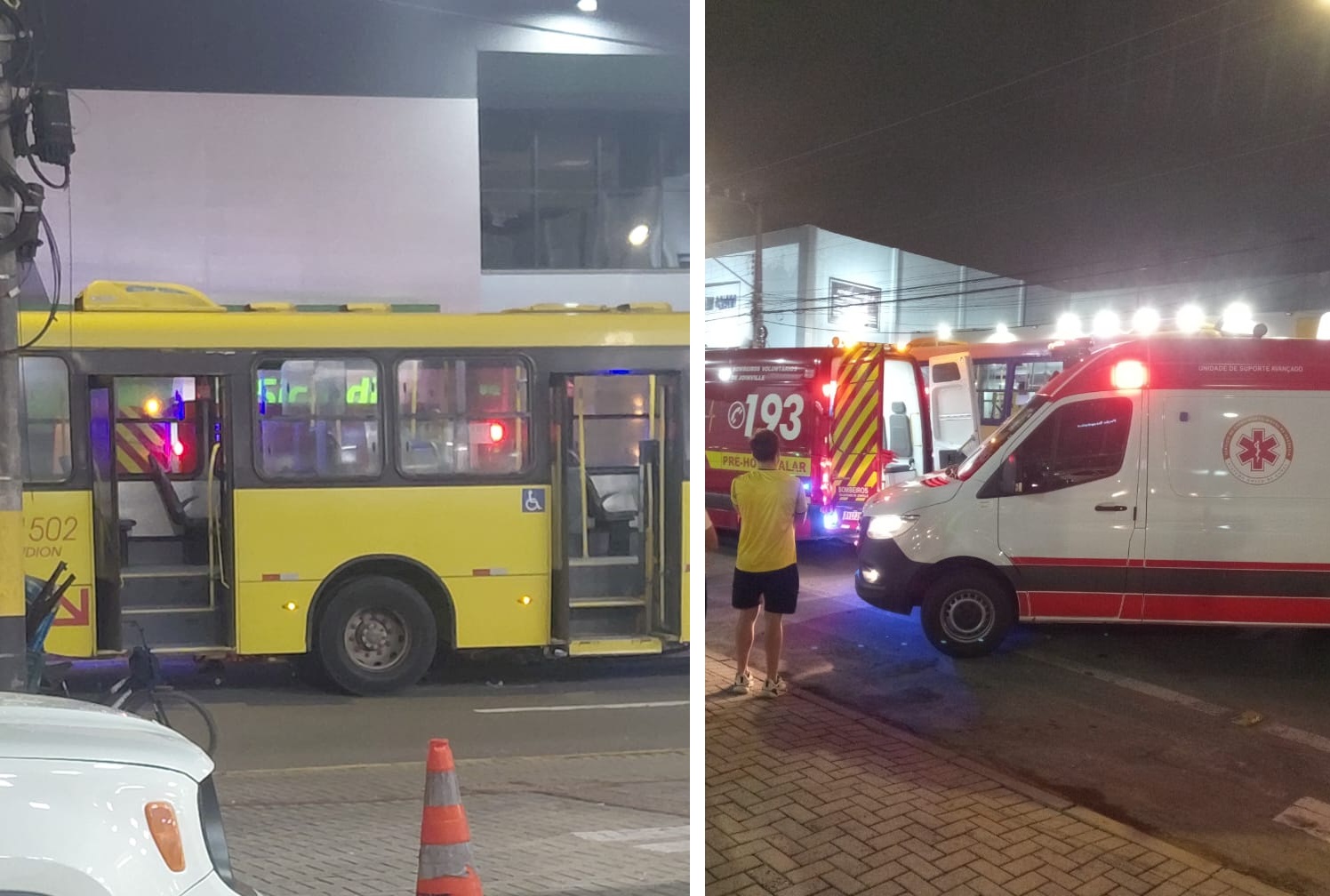 Cicilista morre após ser atropelado por ônibus em Joinville