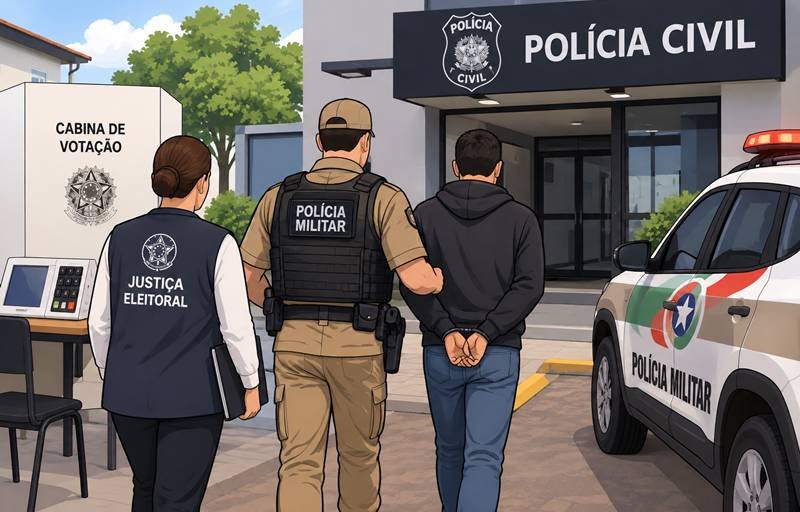 Eleitor é conduzido à delegacia por violação do sigilo do voto em Três Barras