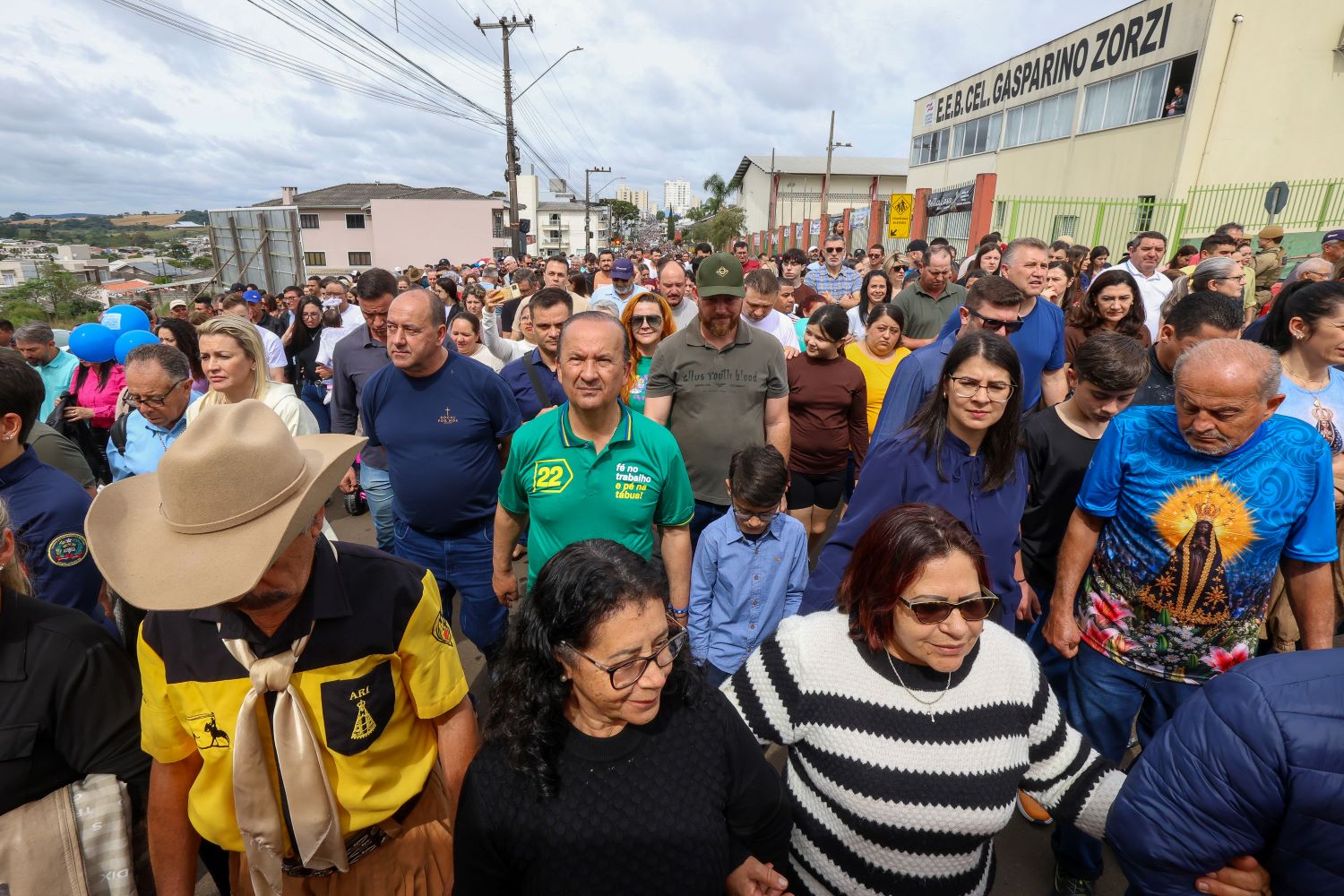 Governador Jorginho Mello participa da 49ª Romaria em Honra a Nossa Senhora Aparecida em Campos Novos