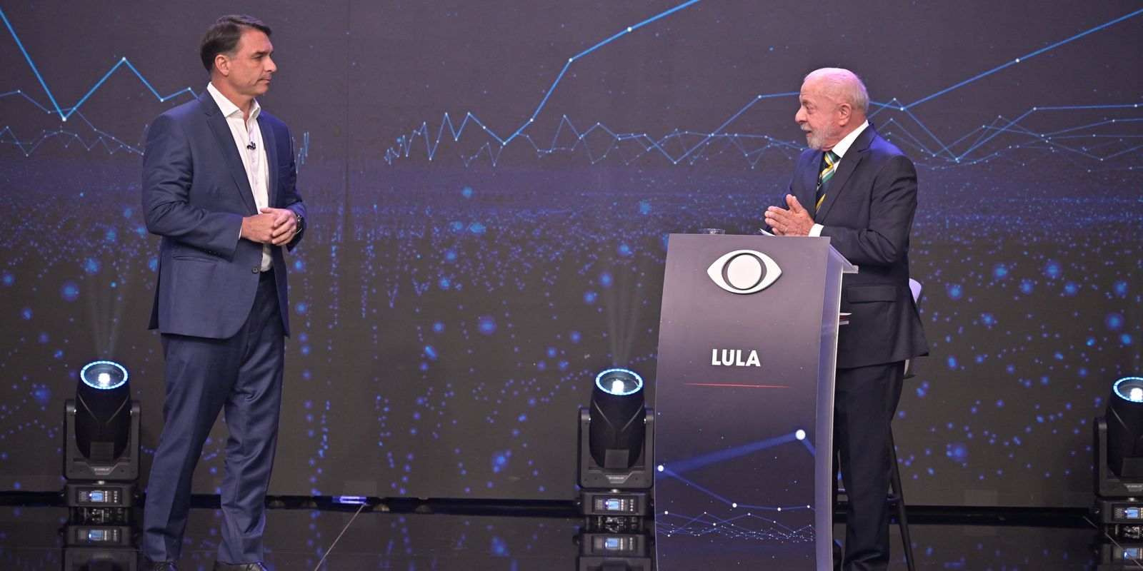 Lula e Flávio fazem primeiro debate das eleições na Band